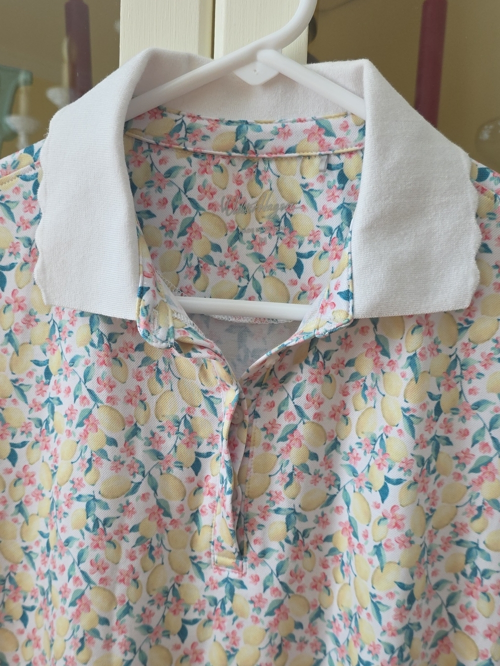 Walter Hagen Ditsy Lemon Polo/Golf Shirt